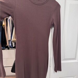 Elegant Mauve Midi Dress